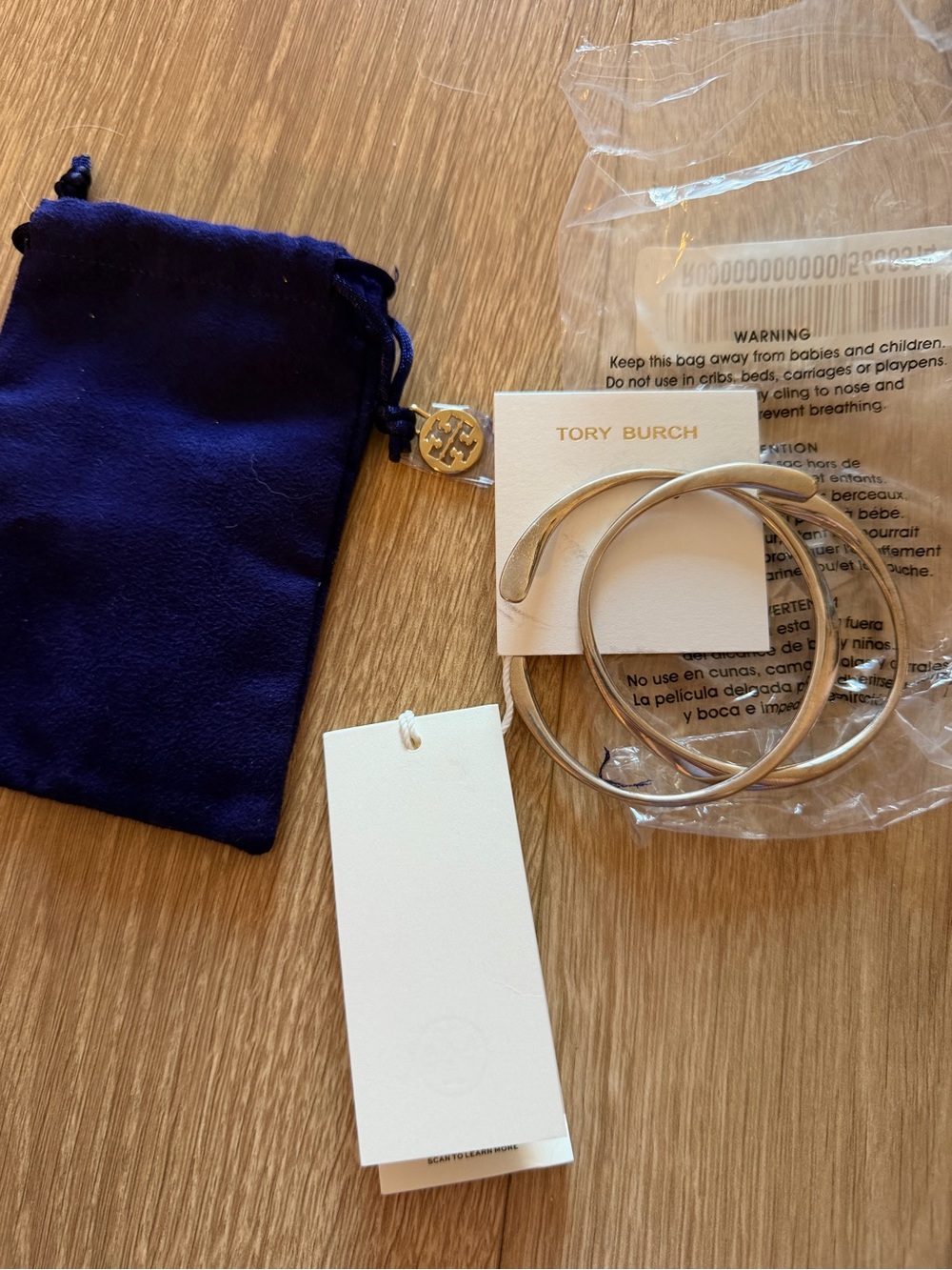 Tory Burch Silver Hoop Earrings